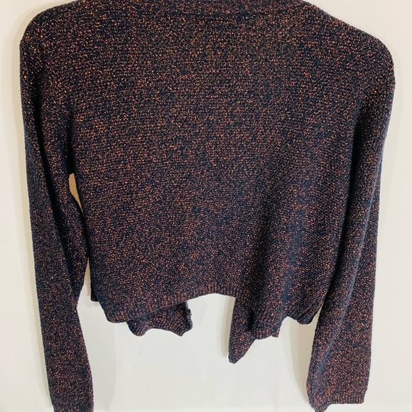 French Connection V-Neck Sweater - Navy Blue & Copper - Picture 4 of 7